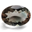 Oregon Sunstone faceted oval cut gemstone, 1.86ct, from Plush, Oregon, on a white background, view 6 of 10