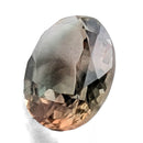 Oregon Sunstone faceted oval cut gemstone, 1.86ct, from Plush, Oregon, on a white background, view 7 of 10