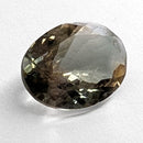 Oregon Sunstone faceted oval cut gemstone, 1.89ct, from Plush, Oregon, on a white background, view 4 of 10