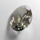 Oregon Sunstone faceted oval cut gemstone, 1.89ct, from Plush, Oregon, on a white background, view 7 of 10