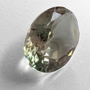 Oregon Sunstone faceted oval cut gemstone, 1.89ct, from Plush, Oregon, on a white background, view 9 of 10