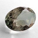 Oregon Sunstone faceted oval cut gemstone, 1.89ct, from Plush, Oregon, on a white background, view 10 of 10