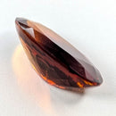 Oregon Sunstone faceted oval cut gemstone, 8.00ct, from Plush, Oregon, on a white background, view 8 of 8