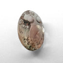 Oregon Sunstone faceted oval fantasy cut gemstone, 3.11ct, from Plush, Oregon, on a white background, view 13 of 15