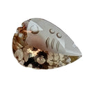 Oregon sunstone faceted pear fantasy cut gemstone, 4.88ct, view 1 of 10