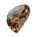 Oregon sunstone faceted pear fantasy cut gemstone, 4.88ct, view 5 of 10