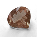 Oregon sunstone faceted pear gemstone, 2.72ct, view 1 of 8
