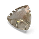 Oregon Sunstone faceted trillion fantasy cut gemstone, 2.50ct, from Plush, Oregon, on a white background, view 6 of 10