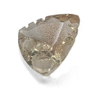 Oregon Sunstone faceted trillion fantasy cut gemstone, 2.50ct, from Plush, Oregon, on a white background, view 7 of 10
