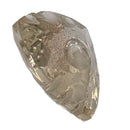 Oregon Sunstone faceted trillion fantasy cut gemstone, 2.50ct, from Plush, Oregon, on a white background, view 9 of 10