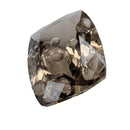 Smoky Quartz faceted cushion fantasy cut gemstone, 11.00ct, view 3 of 12