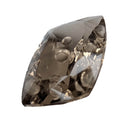Smoky Quartz faceted cushion fantasy cut gemstone, 11.00ct, view 4 of 12