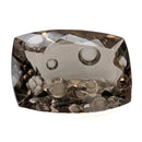 Smoky Quartz faceted cushion fantasy cut gemstone, 11.00ct, view 11 of 12