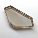 Smoky Quartz faceted freeform flatback step cut gemstone, 5.35ct, view 3 of 8