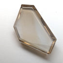 Smoky Quartz faceted freeform flatback step cut gemstone, 5.35ct, view 4 of 8
