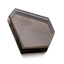 Smoky Quartz faceted freeform flatback step cut gemstone, 4.87ct, view 6 of 7