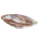 Sunstone faceted marquise fantasy cut gemstone, 2.43ct, on a white background, view 4 of 12