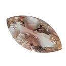 Sunstone faceted marquise fantasy cut gemstone, 2.43ct, on a white background, view 7 of 12
