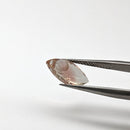 Sunstone faceted marquise fantasy cut gemstone, 2.43ct, held in tweezers, view 11 of 12