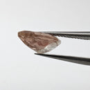 Sunstone faceted marquise fantasy cut gemstone, 2.43ct, held in tweezers, view 12 of 12