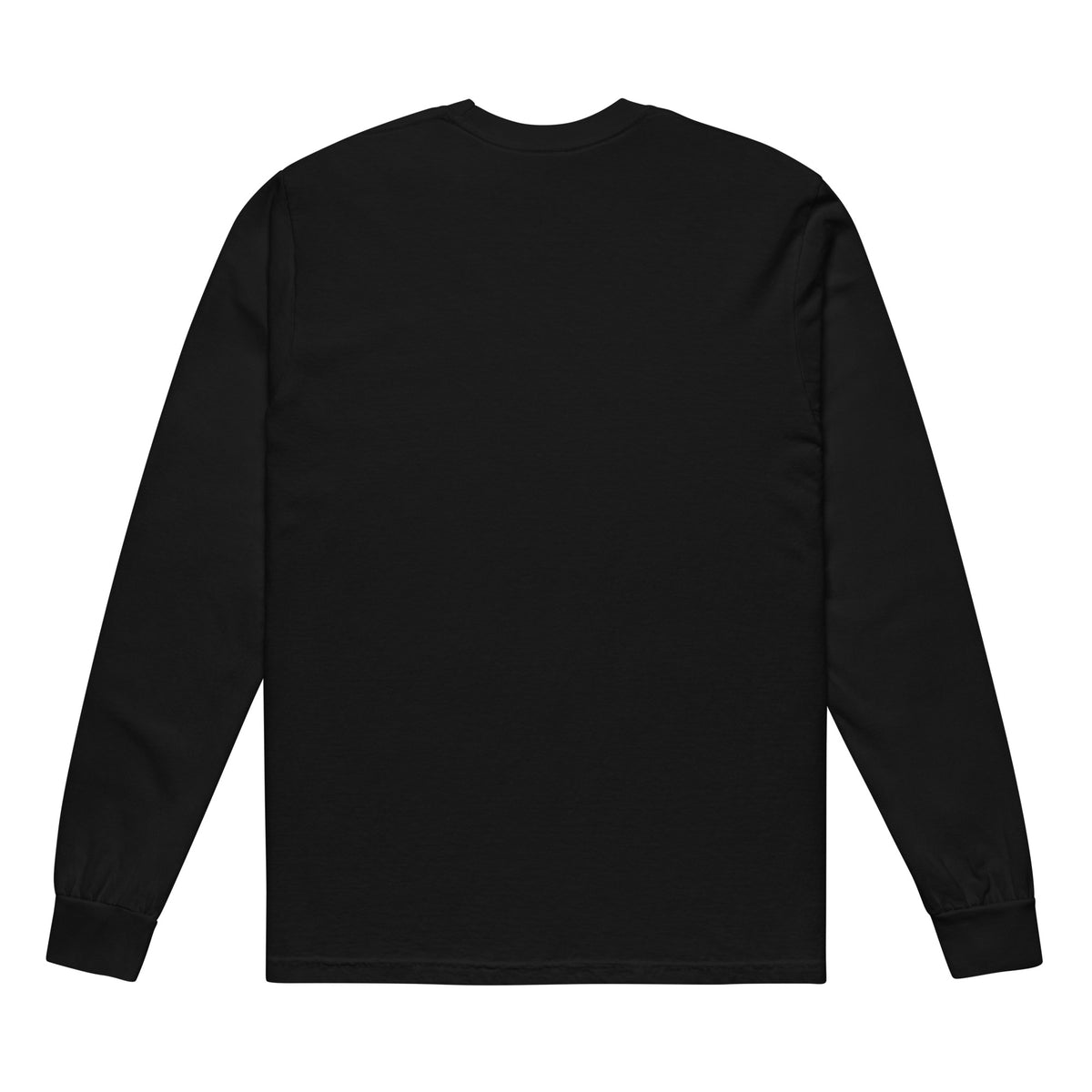 Garment dyed heavy weight long sleeve shirt with the classic logo.