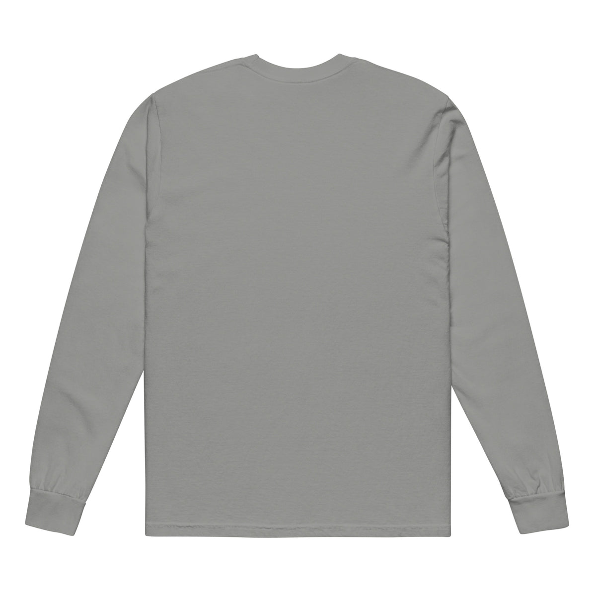 Garment dyed heavy weight long sleeve shirt with the classic logo.
