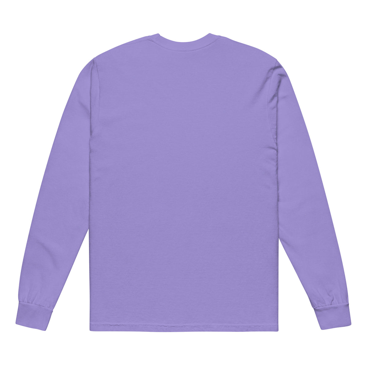 Garment dyed heavy weight long sleeve shirt with the classic logo.