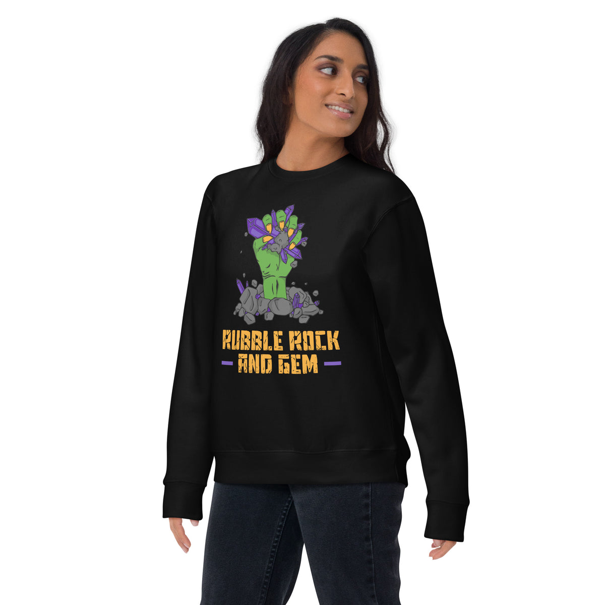 Unisex premium sweatshirt with the classic logo.