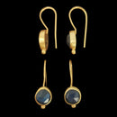 10kt 镀金拉长石 - 耳环