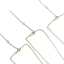 10kt 镀金公主方形切割 - 吊坠