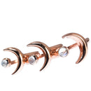 10kt Rose Gold Plated Moon - Ring