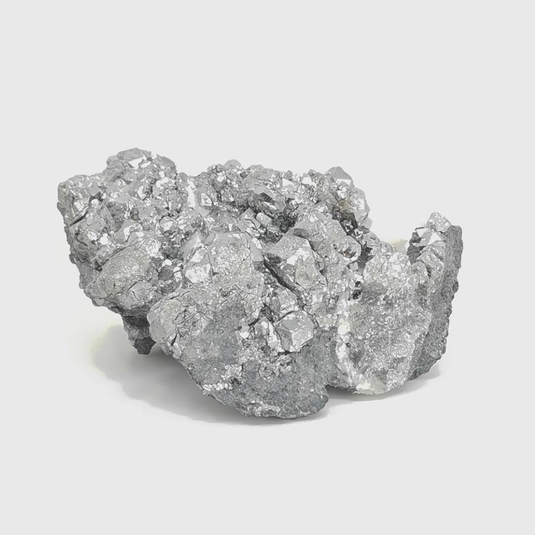 Skutterudite mineral specimen from Bou Azzer Mine, Drâa-Tafilalet Region, Morocco.