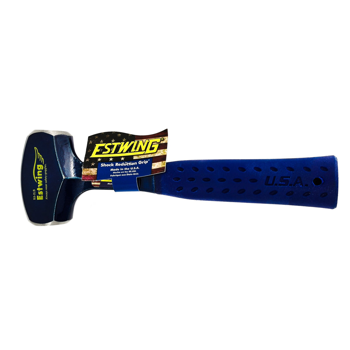 2lb Estwing Sledge Rockhounding Hammer, made of drop forged solid American steel.