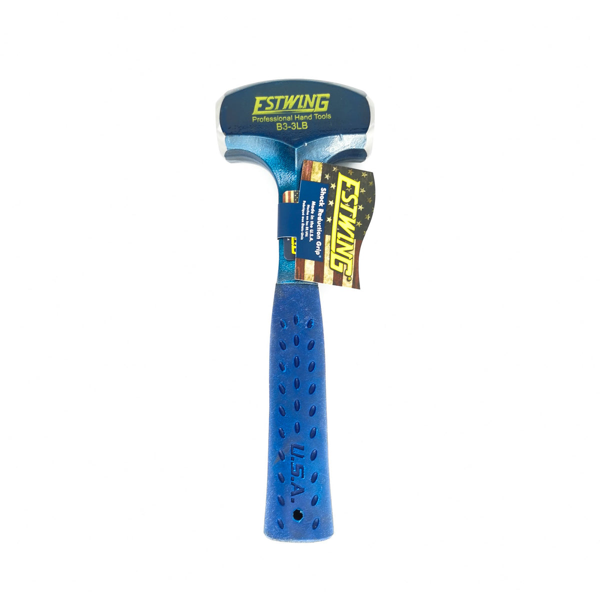 3lb Estwing Sledge Rockhounding Hammer, made of drop forged solid American steel.