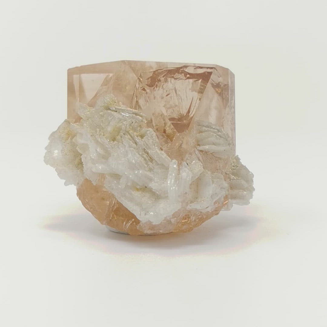 Champagne Topaz mineral specimen from Paprok, Kamdesh District, Nuristan, Afghanistan.