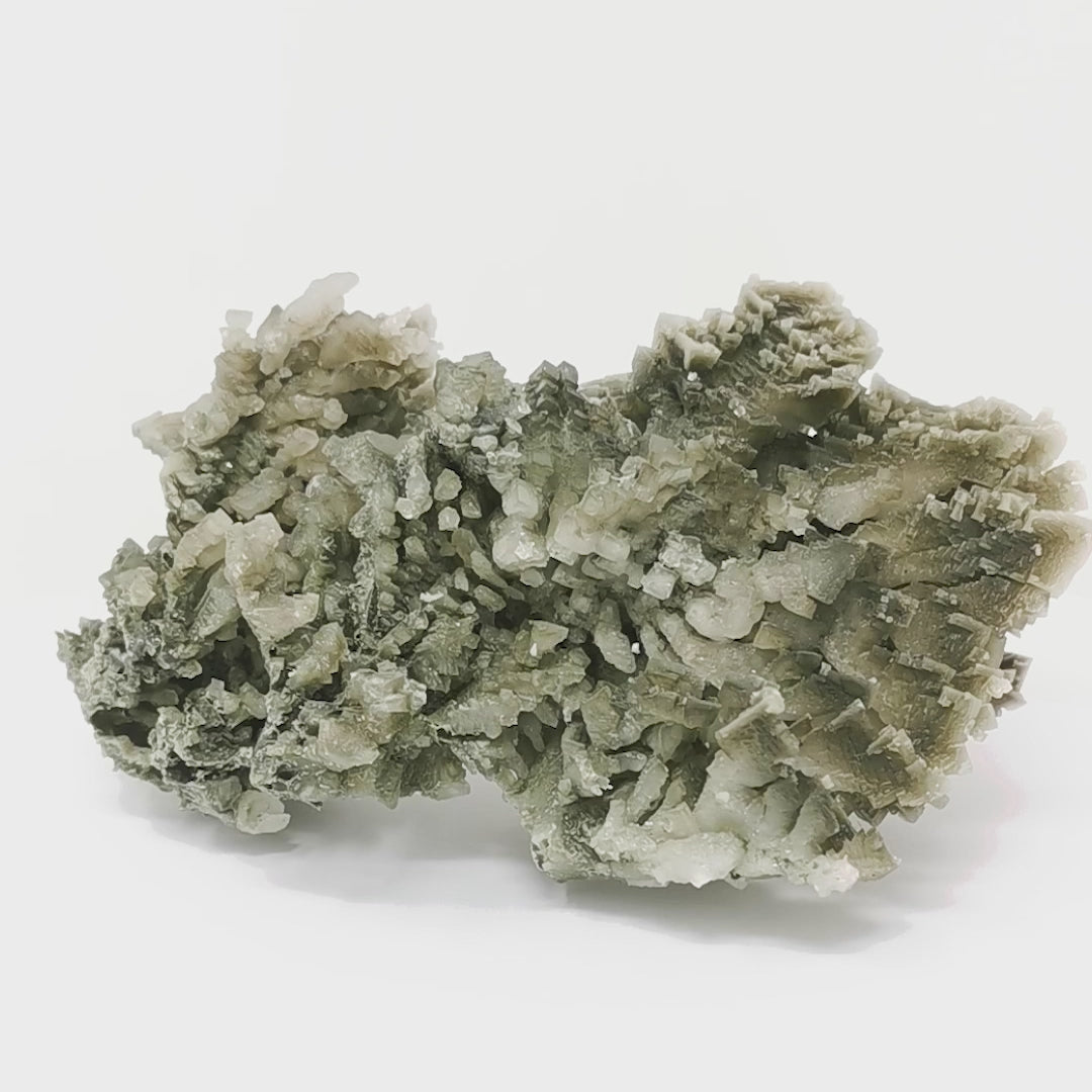 Green Halite mineral specimen, sodium chloride.