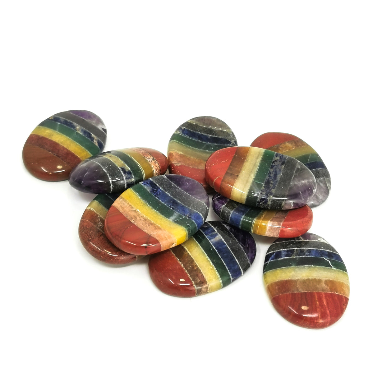 7 Chakra worry stone from India.