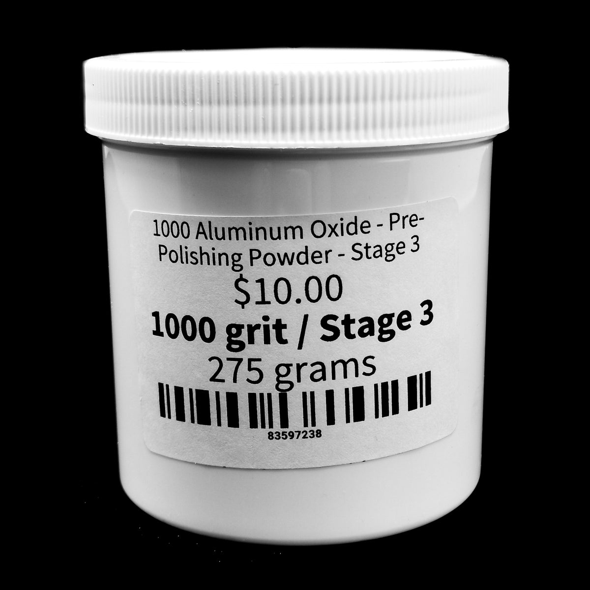 1000 Grit Aluminum Oxide pre-polishing powder stage 3.
