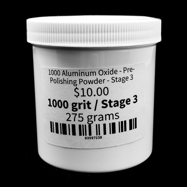 1000 粒度氧化鋁 - 預拋光粉 - 第 3 階段