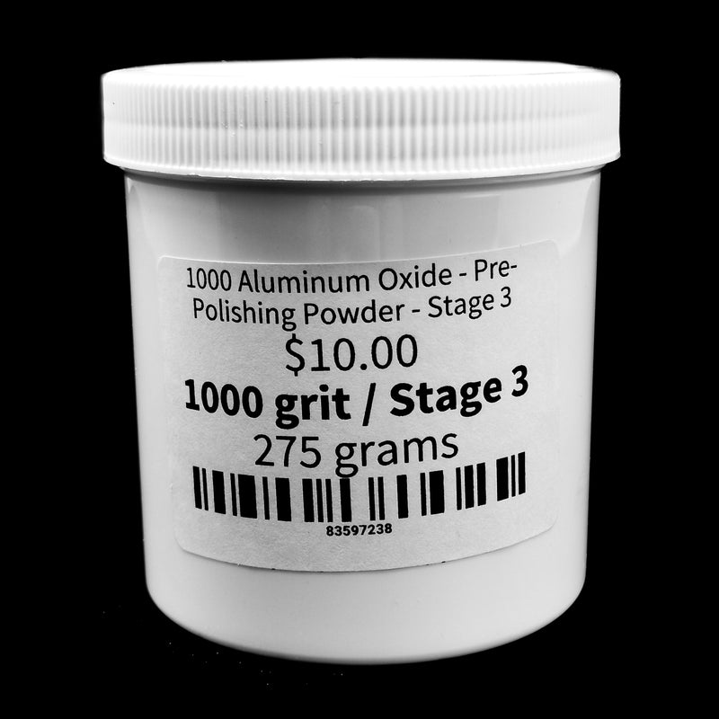 1000 Grit Aluminum Oxide - Pre-Polishing Powder - Stage 3