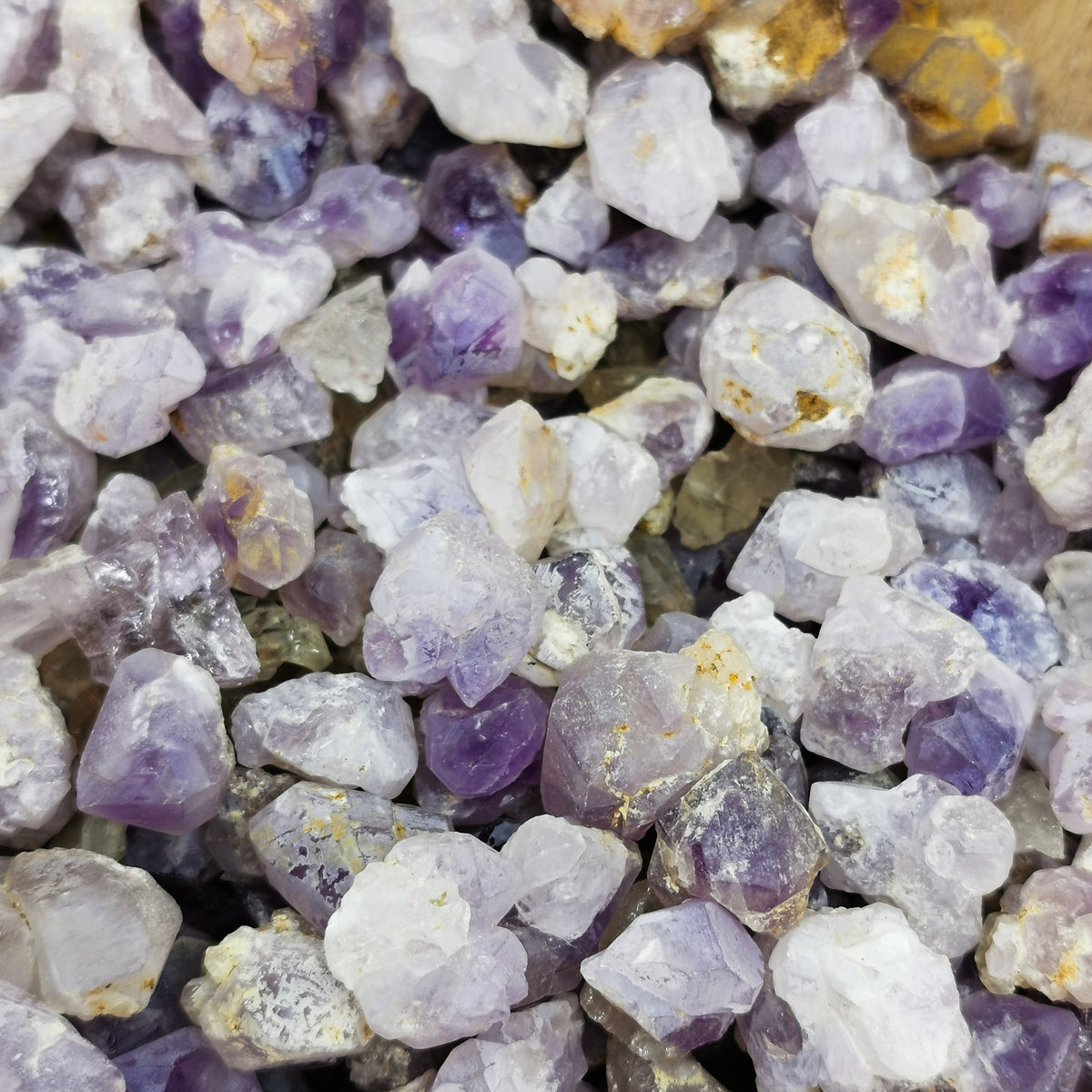 Amethyst Points specimen, a variety of quartz, from Madagascar.