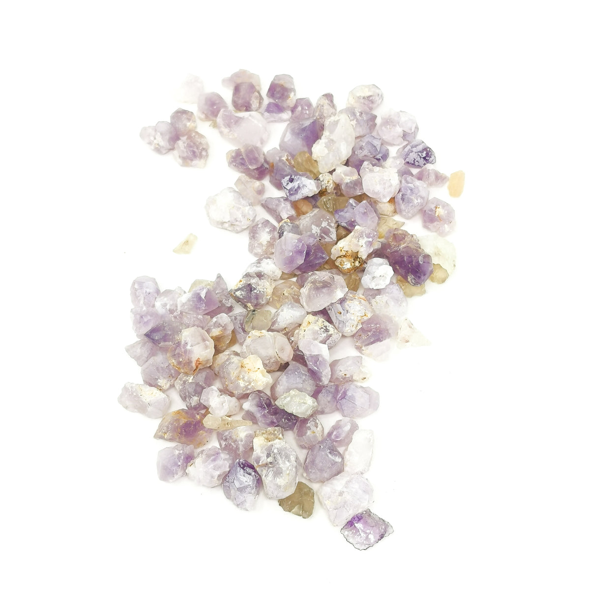 Amethyst Points specimen, a variety of quartz, from Madagascar.
