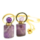 Amethyst Perfume Bottle - Pendant