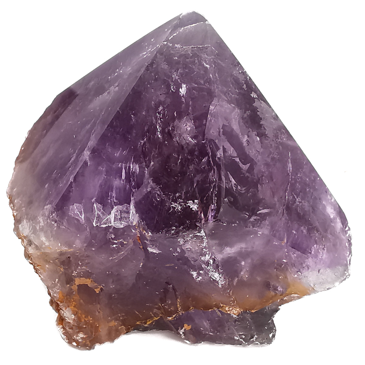 Amethyst power point, a variety of quartz, from Brazil.