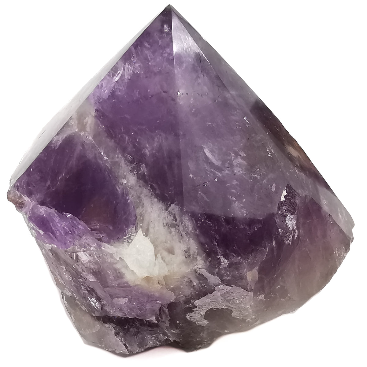 Amethyst power point, a variety of quartz, from Brazil.