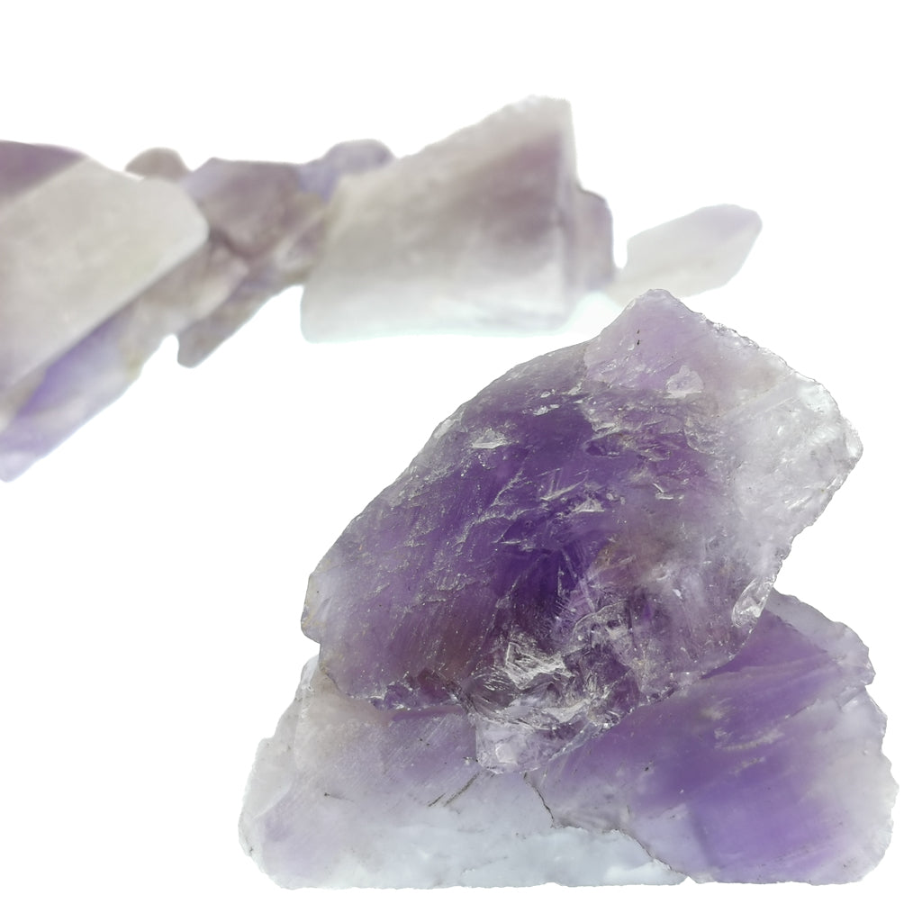 Amethyst rough, a variety of quartz.