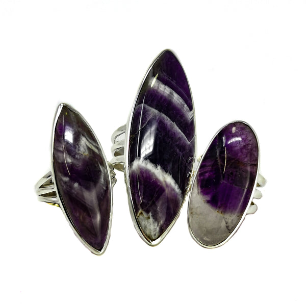 紫水晶纯银 - 戒指