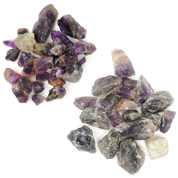 紫水晶原石 - 点和碎片 - 原石