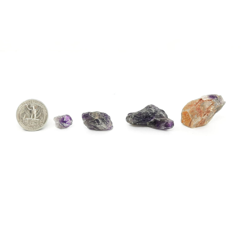 紫水晶原石 - 点和碎片 - 原石