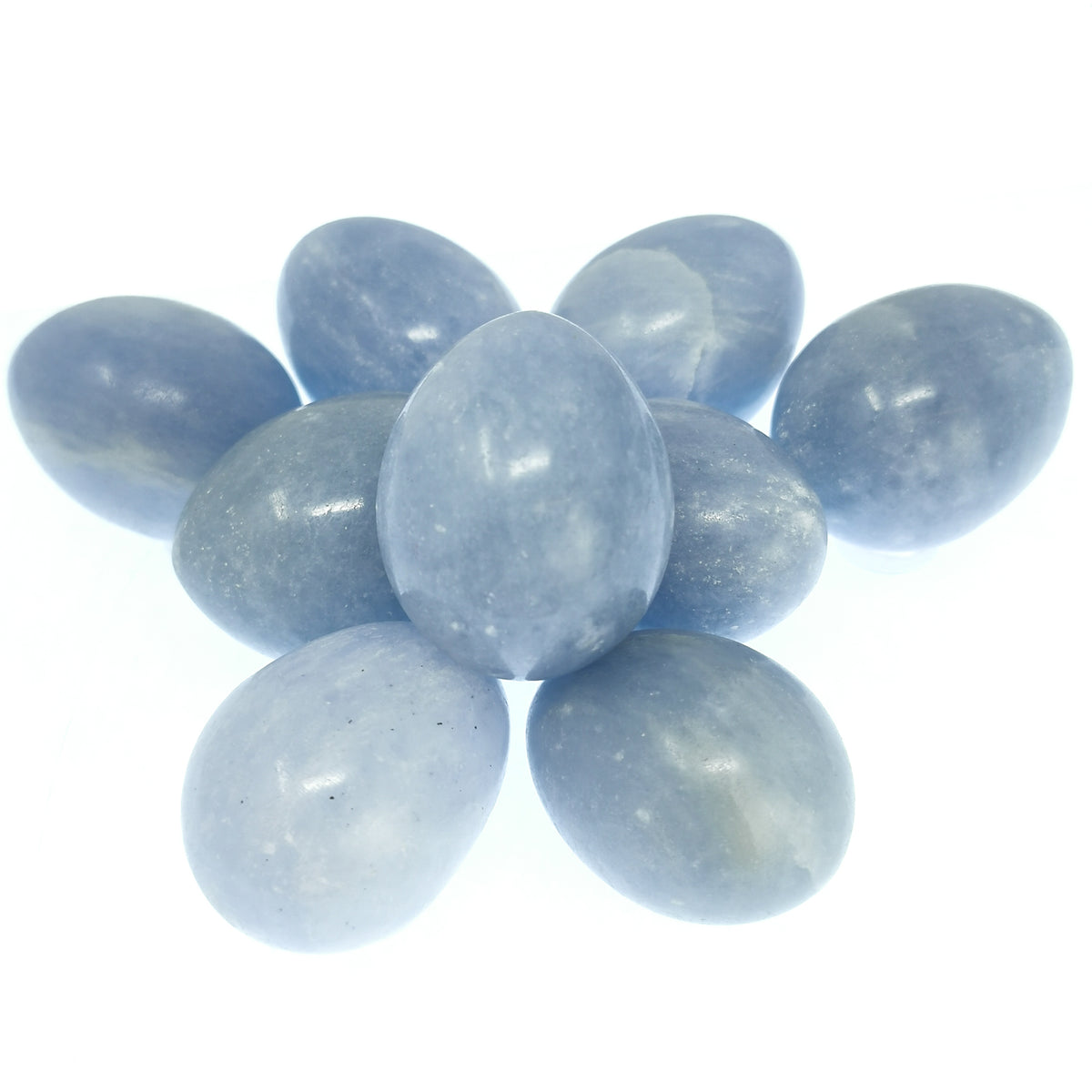 Angelite egg from Madagascar – cluster of eggs